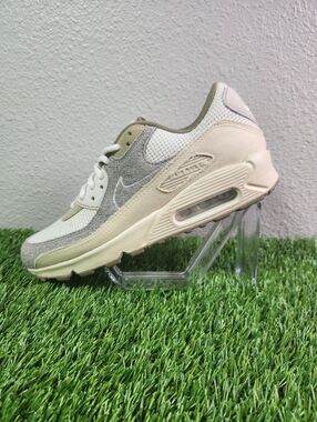 Nike Air Max 90 Premium Muslin Pale Ivory Grey Shoes Men's | Size 9